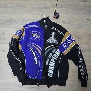 NFL Baltimore Ravens Super Bowl XLVII Jacket - Purple, Black, Gold